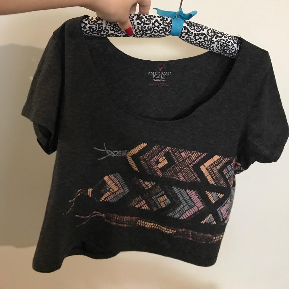 American Eagle Scoop Neck Crop Top